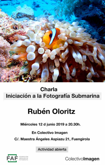 Iniciación a la fotografía submarina, Rubén Oloritz